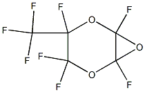 2,3-Epoxy-2,3,5,5,6-pentafluoro-6-(trifluoromethyl)-1,4-dioxane,,结构式