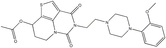 4-[2-[[4-(2-Methoxyphenyl)piperazin]-1-yl]ethyl]-8-acetoxy-7,8-dihydro-3H,6H-1-thia-4,5a-diazaacenaphthylene-3,5(4H)-dione