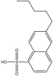 6-ペンチル-1-ナフタレンスルホン酸 化学構造式