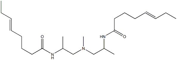 N,N'-[Methyliminobis(1-methyl-2,1-ethanediyl)]bis(5-octenamide) Structure