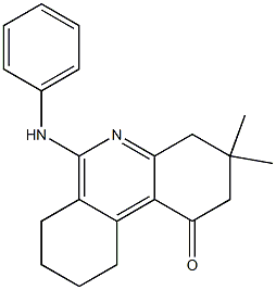 3,4,7,8,9,10-Hexahydro-6-(phenylamino)-3,3-dimethylbenzo[c]quinolin-1(2H)-one,,结构式