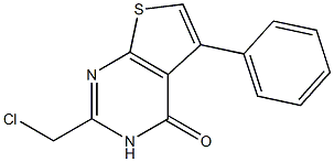 2-(Chloromethyl)-5-phenylthieno[2,3-d]pyrimidine-4(3H)-one,,结构式