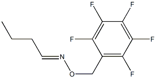 N-Butylidene-O-(2,3,4,5,6-pentafluorobenzyl)hydroxylamine Struktur