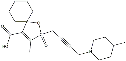 4'-Methyl-5'-oxospiro[cyclohexane-1,2'(5'H)-furan]-3'-carboxylic acid 4-(4-methylpiperidino)-2-butynyl ester