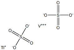 硫酸タリウム(I)バナジウム(III) 化学構造式