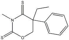 5,6-Dihydro-5-ethyl-3-methyl-5-phenyl-2H-1,3-oxazine-2,4(3H)-dithione Structure