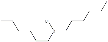 Chlorodihexylborane,,结构式