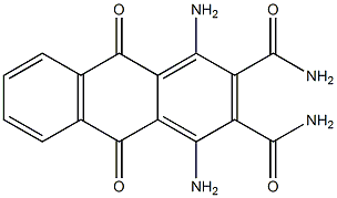1,4-Diamino-9,10-dihydro-9,10-dioxoanthracene-2,3-dicarboxamide,,结构式