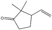 2,2-Dimethyl-3-vinylcyclopentanone,,结构式