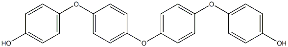 4,4'-オキシビス(1,4-フェニレンオキシ)ビス(フェノール) 化学構造式