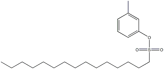 1-Pentadecanesulfonic acid 3-methylphenyl ester Structure