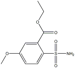 5-Methoxy-2-sulfamoylbenzoic acid ethyl ester Struktur