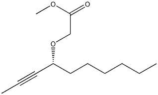 [(R)-1-(1-Propynyl)heptyloxy]acetic acid methyl ester Struktur