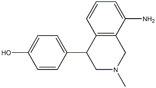 8-Amino-2-methyl-4-(4-hydroxyphenyl)-1,2,3,4-tetrahydroisoquinoline,,结构式