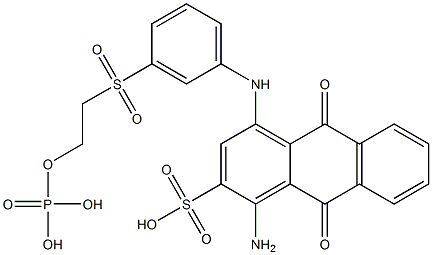 1-Amino-9,10-dihydro-9,10-dioxo-4-[[3-[[2-(phosphonooxy)ethyl]sulfonyl]phenyl]amino]-2-anthracenesulfonic acid|