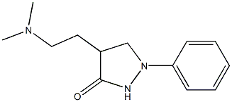 1-フェニル-4-(2-ジメチルアミノエチル)ピラゾリジン-3-オン 化学構造式