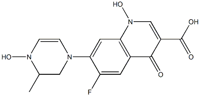 6-Fluoro-1-hydroxy-7-[(4-hydroxy-1,2,3,4-tetrahydro-3-methylpyrazin)-1-yl]-1,4-dihydro-4-oxoquinoline-3-carboxylic acid