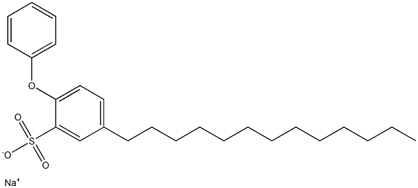 2-Phenoxy-5-tridecylbenzenesulfonic acid sodium salt,,结构式