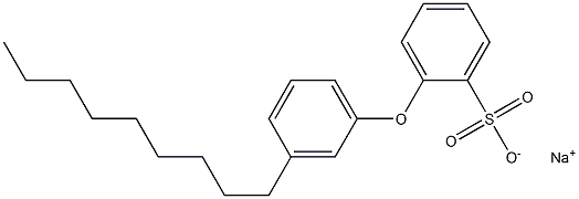 2-(3-Nonylphenoxy)benzenesulfonic acid sodium salt Structure