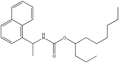 N-[1-(1-Naphtyl)ethyl]carbamic acid (1-propylheptyl) ester Structure