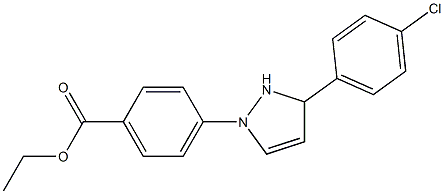 4-[3-(4-Chlorophenyl)-4-pyrazolin-1-yl]benzoic acid ethyl ester