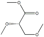 [S,(-)]-2,3-ジメトキシプロピオン酸メチル 化学構造式