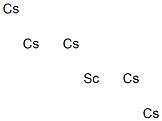 Scandium pentacesium Structure