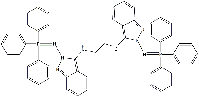 3,3'-(1,2-Ethanediyldiimino)bis[2-(triphenylphosphoranylideneamino)-2H-indazole] Struktur