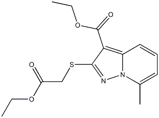  [[7-Methyl-3-(ethoxycarbonyl)pyrazolo[1,5-a]pyridin-2-yl]thio]acetic acid ethyl ester