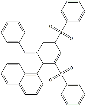  1-Benzyl-3,5-bis(phenylsulfonyl)-2-(1-naphtyl)-1,2,5,6-tetrahydropyridine