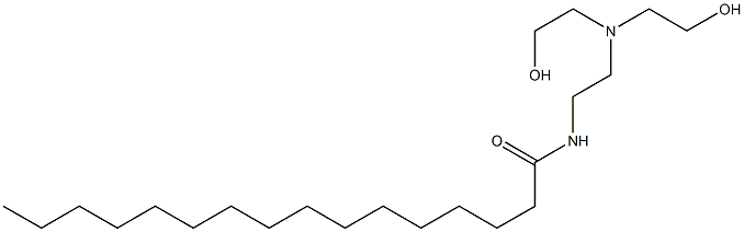 N-[2-[Bis(2-hydroxyethyl)amino]ethyl]palmitamide Structure