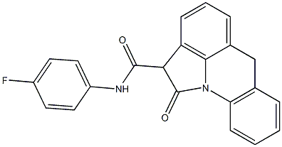 N-(4-Fluorophenyl)-1,2-dihydro-1-oxo-6H-pyrrolo[3,2,1-de]acridine-2-carboxamide Struktur