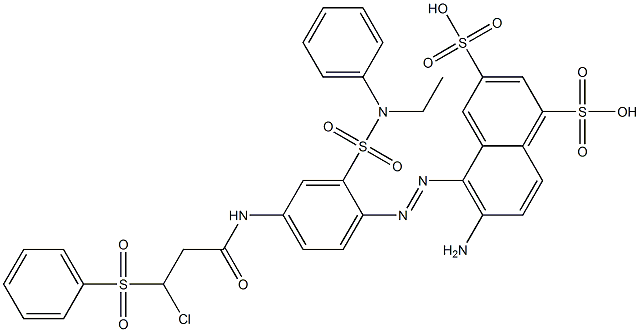 6-Amino-5-[[4-[[3-chloro-1-oxo-3-(phenylsulfonyl)propyl]amino]-2-[(ethylphenylamino)sulfonyl]phenyl]azo]-1,3-naphthalenedisulfonic acid