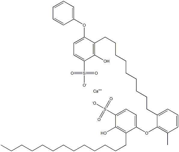  Bis(3-hydroxy-2-tridecyl[oxybisbenzene]-4-sulfonic acid)calcium salt