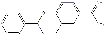 2-Phenyl-3,4-dihydro-2H-1-benzopyran-6-carboxamidine