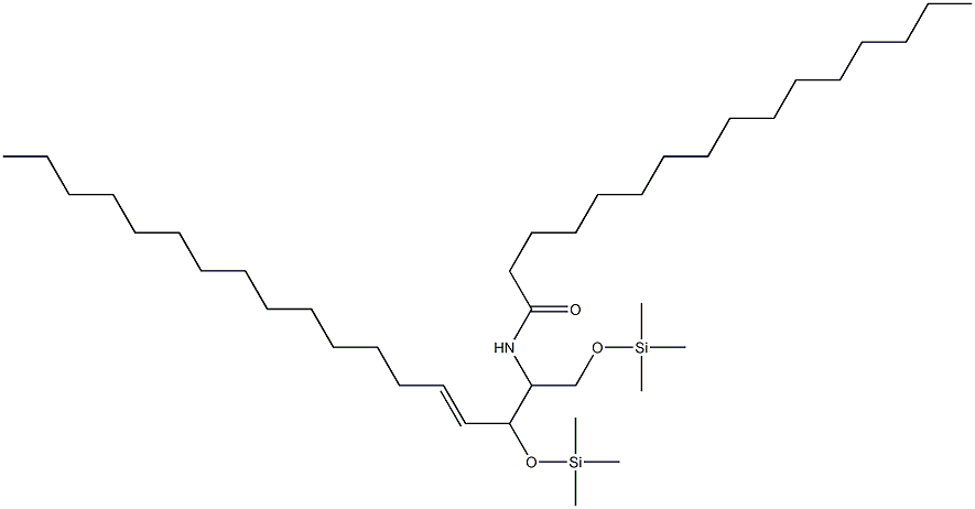 1-O,3-O-Di(trimethylsilyl)-N-hexadecanoylsphingosine Structure