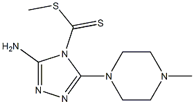 3-Amino-5-(4-methyl-1-piperazinyl)-4H-1,2,4-triazole-4-dithiocarboxylic acid methyl ester