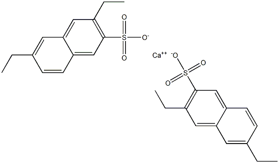 ビス(3,6-ジエチル-2-ナフタレンスルホン酸)カルシウム 化学構造式