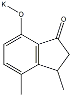 3,4-Dimethyl-7-(potassiooxy)-1-indanone