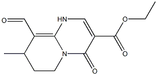 9-Formyl-8-methyl-4-oxo-1,6,7,8-tetrahydro-4H-pyrido[1,2-a]pyrimidine-3-carboxylic acid ethyl ester