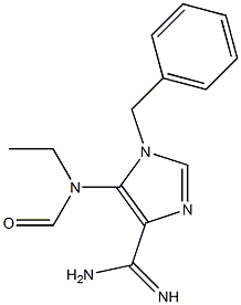 1-Benzyl-5-[formyl(ethyl)amino]-1H-imidazole-4-carboxamidine Structure