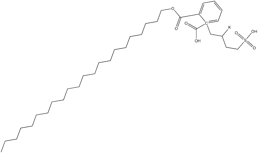 Phthalic acid 1-docosyl 2-(2-potassiosulfobutyl) ester Struktur