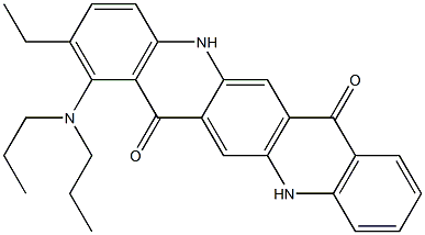 1-(Dipropylamino)-2-ethyl-5,12-dihydroquino[2,3-b]acridine-7,14-dione