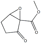 1,5-Epoxy-2-oxocyclopentane-1-carboxylic acid methyl ester Structure