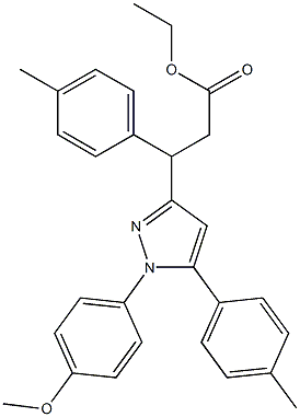 3-(4-Methylphenyl)-3-[[1-(4-methoxyphenyl)-5-(4-methylphenyl)-1H-pyrazol]-3-yl]propanoic acid ethyl ester