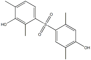 3,4'-Dihydroxy-2,2',4,5'-tetramethyl[sulfonylbisbenzene] 结构式