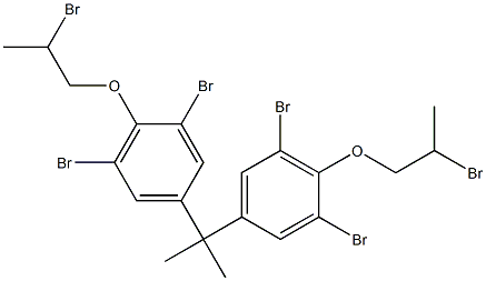 1,1'-[Isopropylidenebis(2,6-dibromo-4,1-phenyleneoxy)]bis(2-bromopropane),,结构式