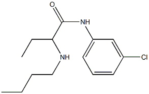 2-(Butylamino)-N-(3-chlorophenyl)butyramide,,结构式