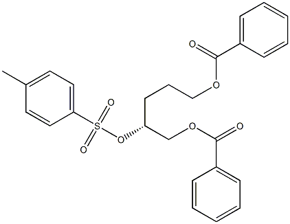 [R,(-)]-1,2,5-Pentanetriol 1,5-dibenzoate 2-(p-toluenesulfonate),,结构式