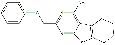 4-Amino-5,6,7,8-tetrahydro-2-phenylthiomethyl[1]benzothieno[2,3-d]pyrimidine